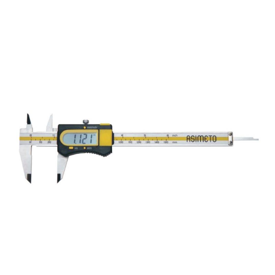 Asimeto 0-200 mm x 0,01 mm Normal Tip Dijital Kumpas AS-307-08-0