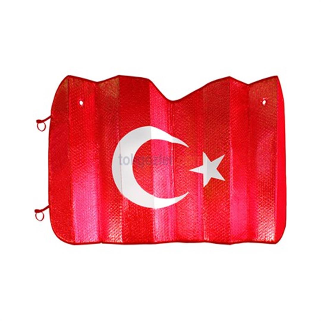 Autokit FA1-642 Ön Cam Güneşliği (Balonlu) Ay-Yıldız Türkiye