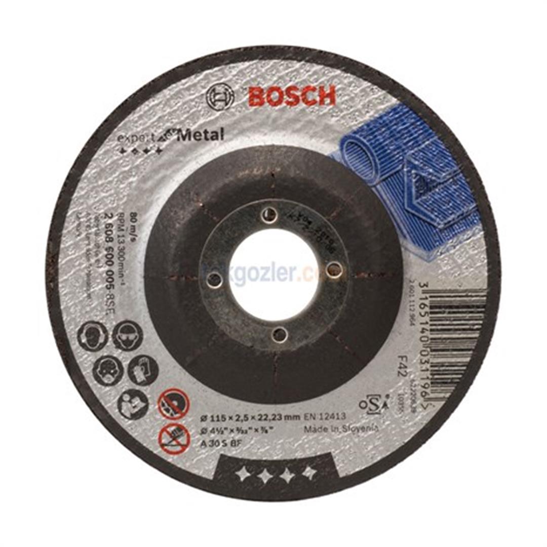Bosch 115x2.5 mm Expert for Metal Bombeli Kesme Diski
