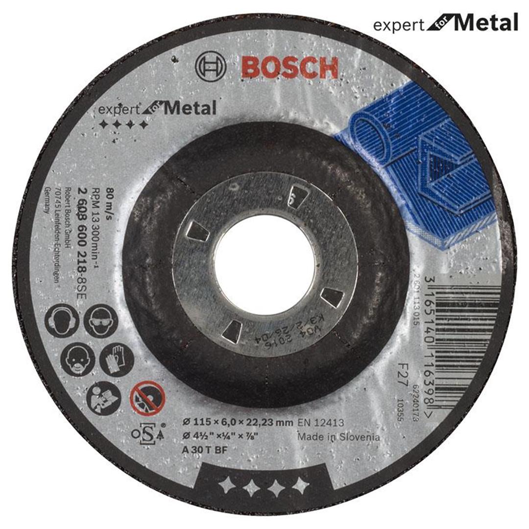 Bosch 115x6.0 mm Expert for Metal Bombeli Taşlama Diski