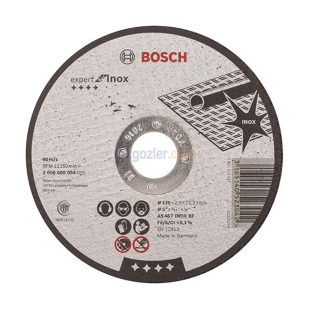 Bosch 125x2.0 mm Expert for Inox Düz Kesme Diski