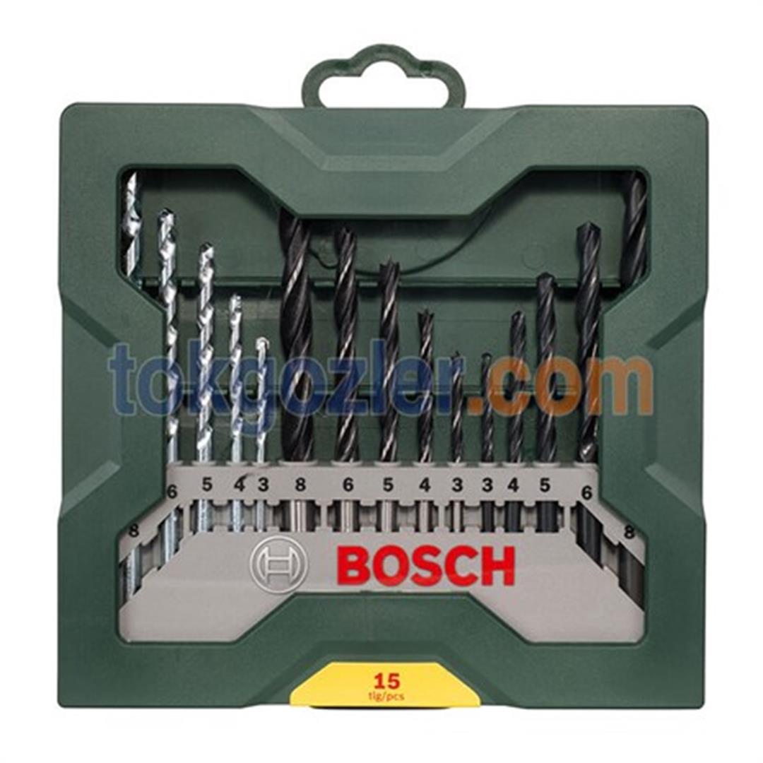 Bosch 15 Parçalı Mini X-Line Karışık Delme Seti