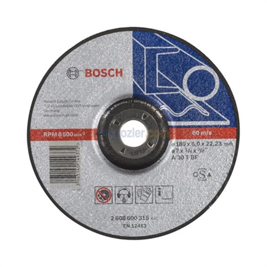 Bosch 180x6.0 mm Expert for Metal Bombeli Taşlama Diski