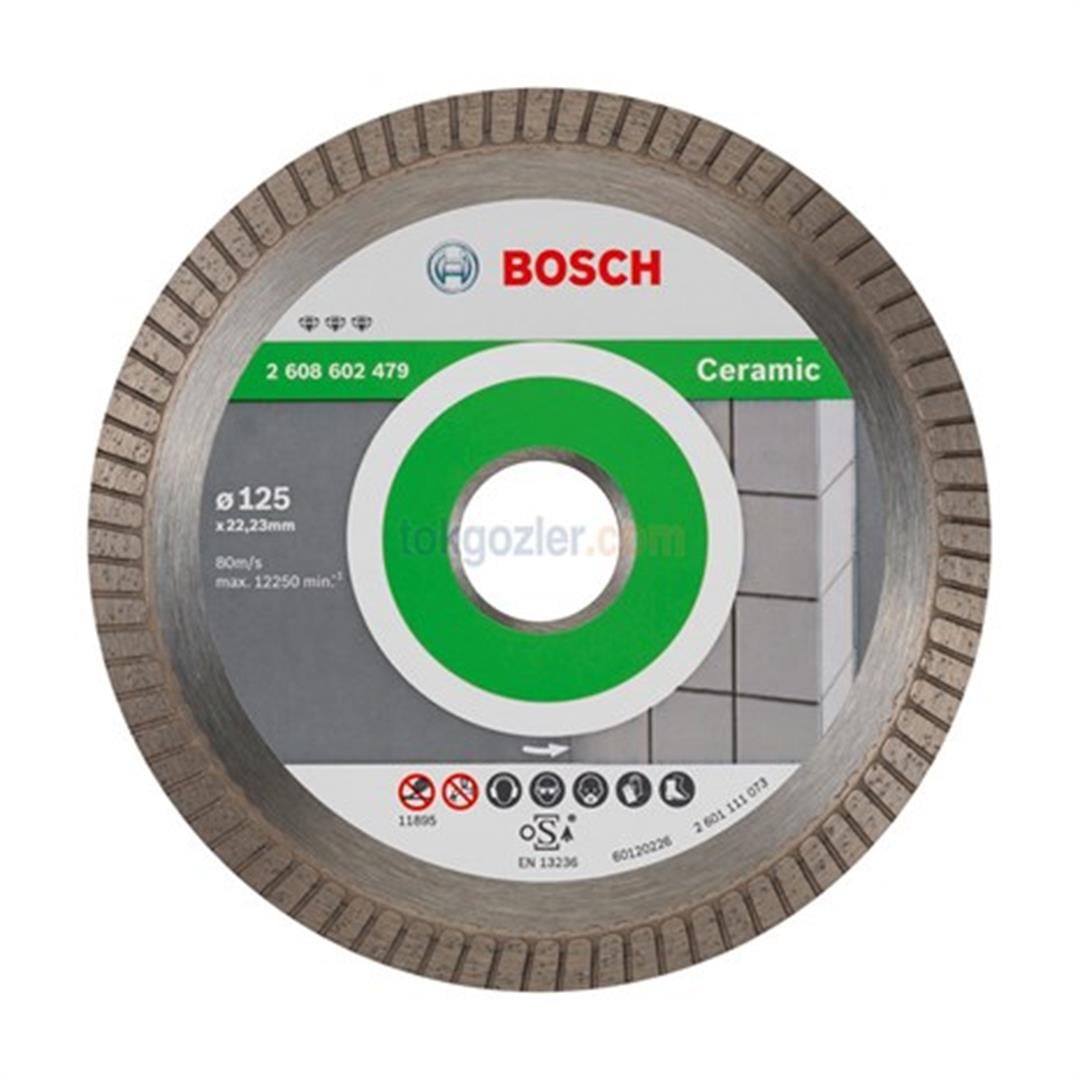 Bosch Best for Ceramic Extraclean Turbo - Seramik ve Fayans İçin Elmas Kesme Diski 125 mm