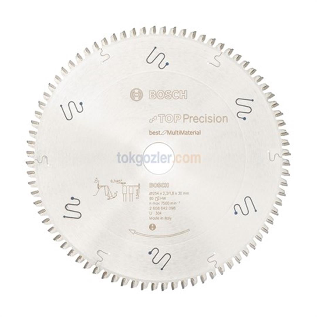 Bosch Best for MultiMaterial 254x30 mm 80 Diş Daire Testere Bıçağı