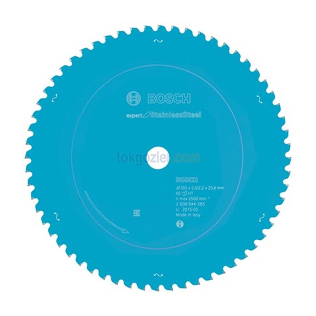 Bosch Expert for Stainless Steel 305x25.4 60 mm Diş Paslanmaz Çelik Daire Testere Bıçağı