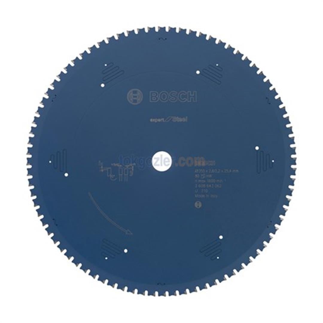 Bosch Expert for Steel 355x25.40 mm 80 Diş Çelik Daire Testere Bıçağı