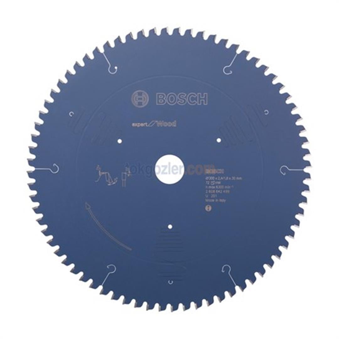 Bosch Expert for Wood 300x30 mm 72 Diş Ahşap İçin Daire Testere Bıçağı