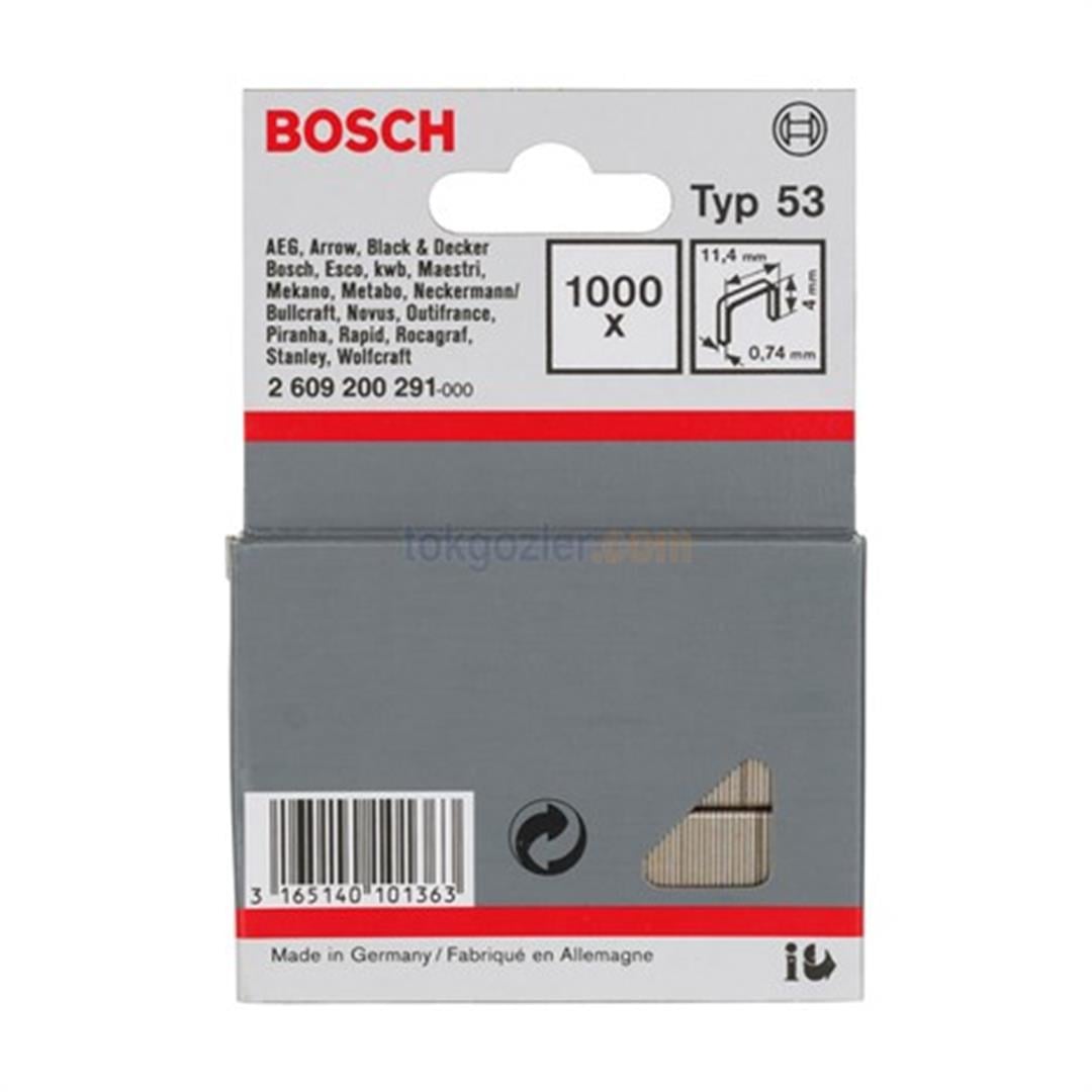 Bosch İnce Zımba Teli Tip 53 11.4x0.74x4 mm