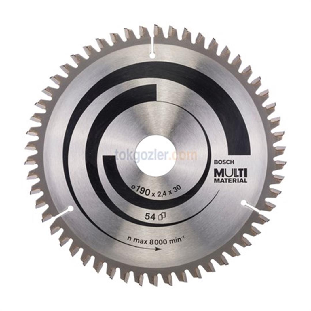 Bosch MultiMaterial 190x30 mm 54 Diş Daire Testere Bıçağı