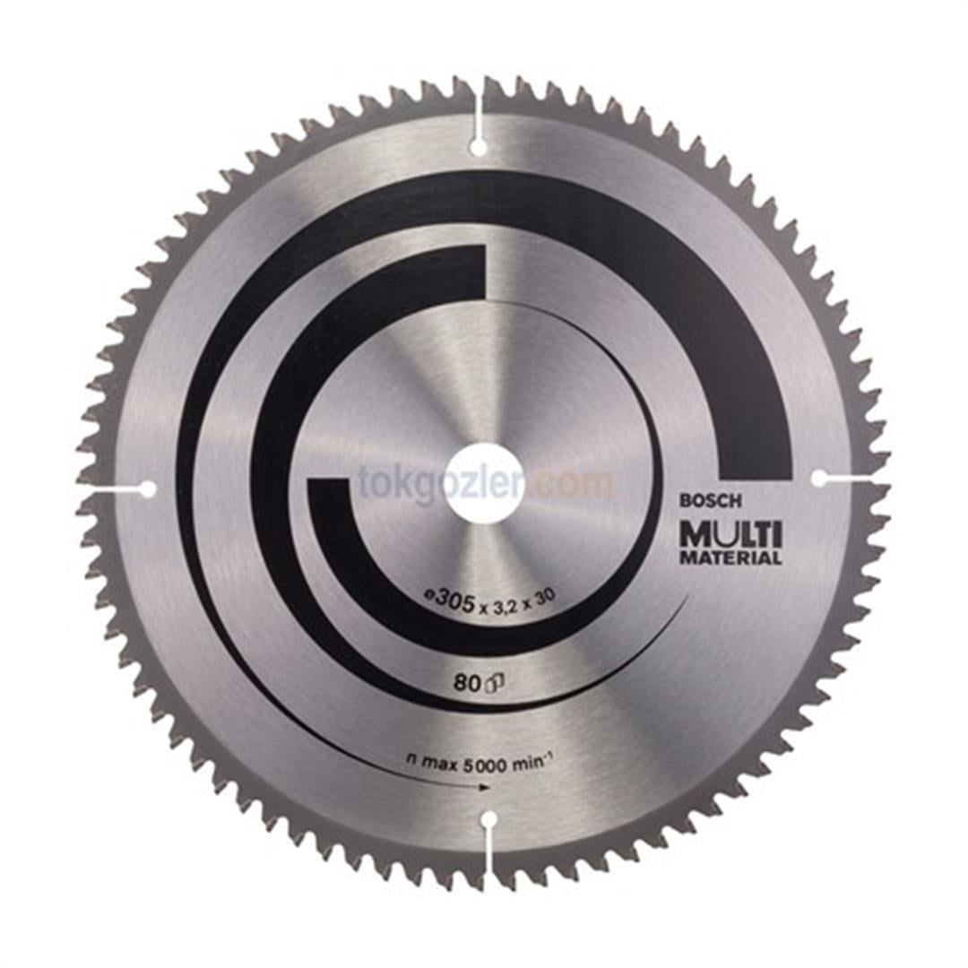 Bosch MultiMaterial 305x30 mm 80 Diş Daire Testere Bıçağı