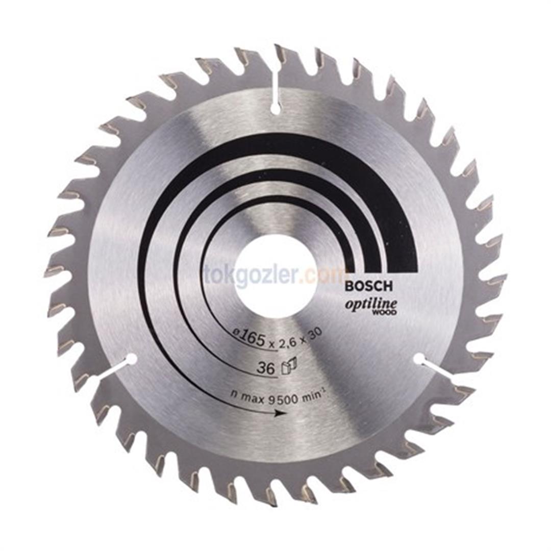 Bosch Optiline Wood 165x30/20 mm 36 Diş Ahşap İçin Daire Testere Bıçağı
