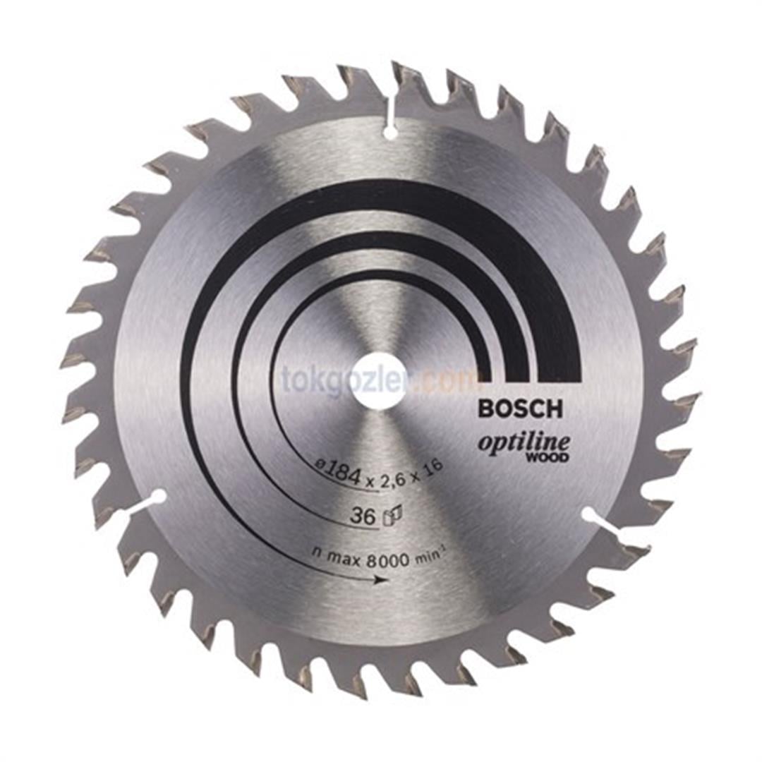 Bosch Optiline Wood 184x16 mm 36 Diş Ahşap İçin Daire Testere Bıçağı