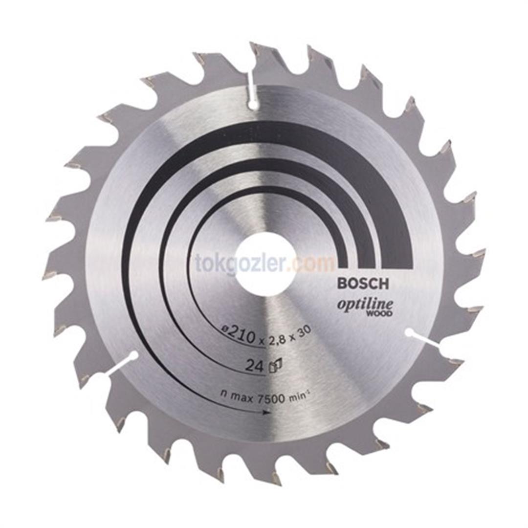 Bosch Optiline Wood 210x30 mm 24 Diş Ahşap İçin Daire Testere Bıçağı