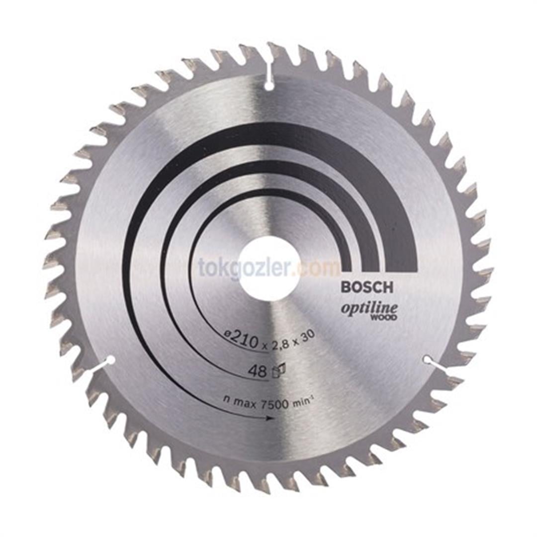Bosch Optiline Wood 210x30 mm 48 Diş Ahşap İçin Daire Testere Bıçağı