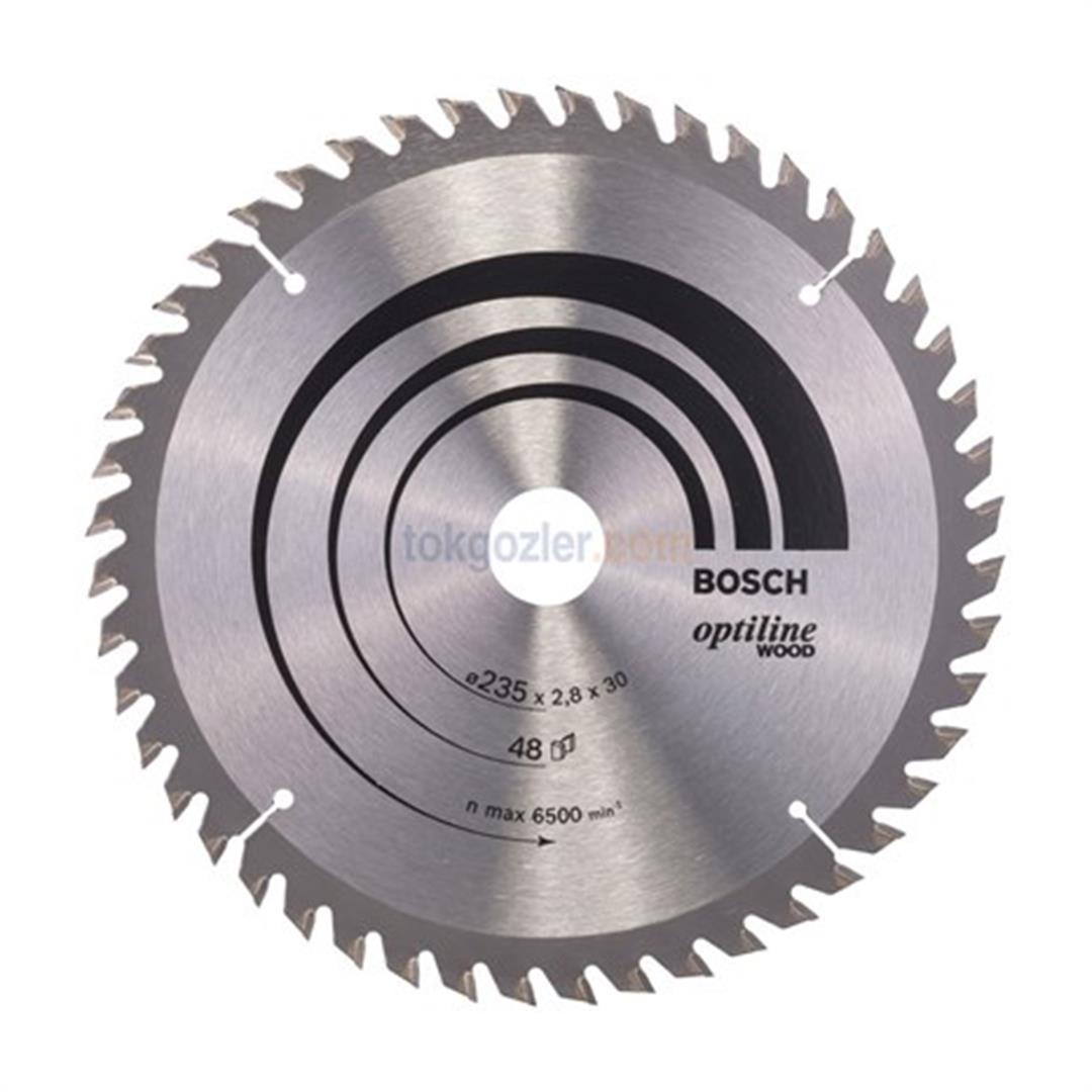 Bosch Optiline Wood 235x30/25 48 Diş Ahşap İçin Daire Testere Bıçağı