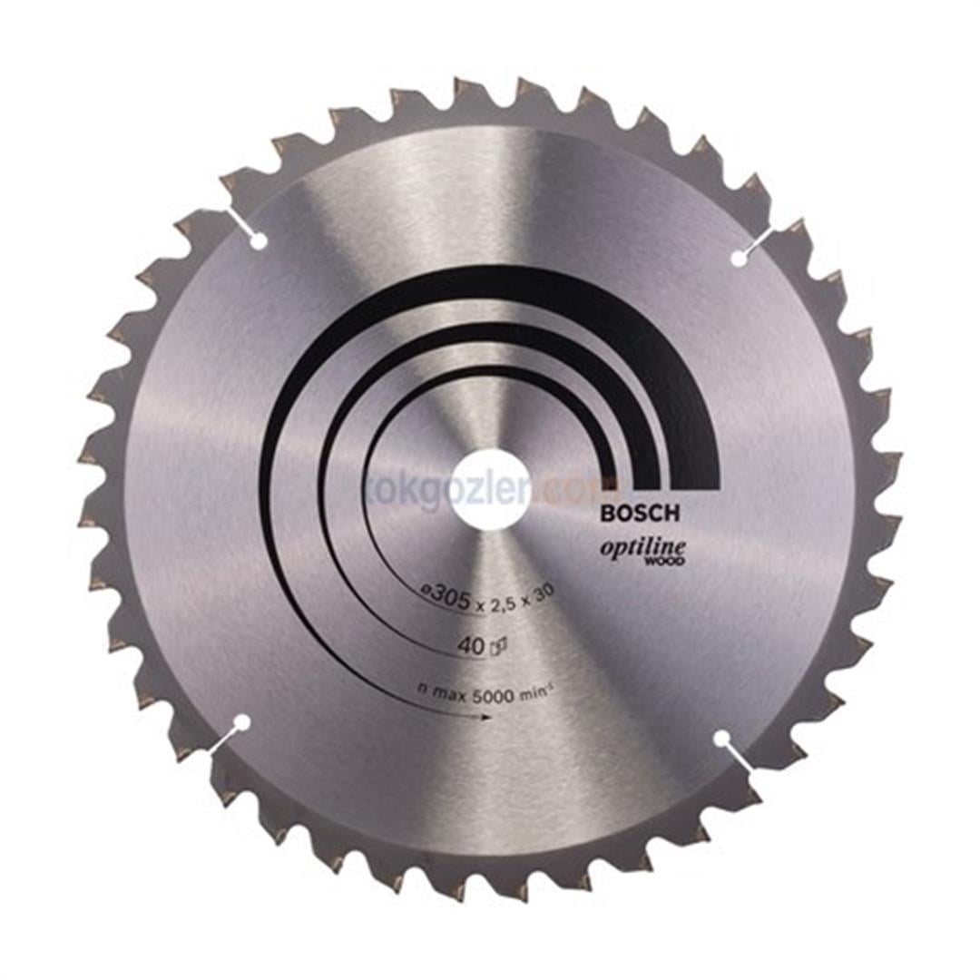 Bosch Optiline Wood 305x30 mm 40 Diş Ahşap İçin Daire Testere Bıçağı