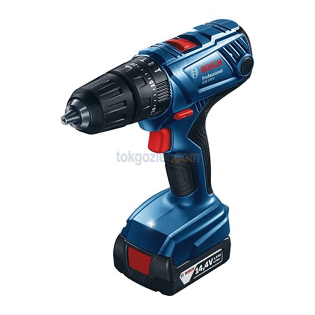 Bosch Profesyonel GSB 140-LI 14,4 Volt 1,5 Ah Çift Akülü Darbeli Delme/Vidalama - Çantalı