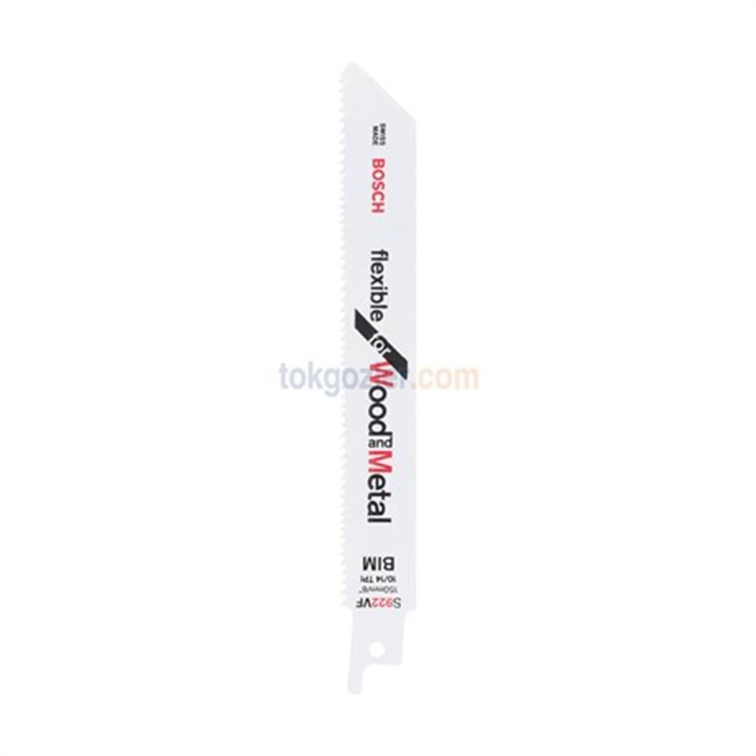 Bosch S 922 VF Flexible for Wood and Metal 2'li Ahşap ve Metal Tilki Kuyruğu Testere Bıçağı
