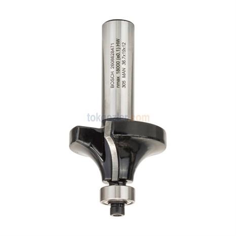 Bosch Standard Wood Ahşap İçin Freze Ucu Yuvarlama Frezesi 12x12x70 mm