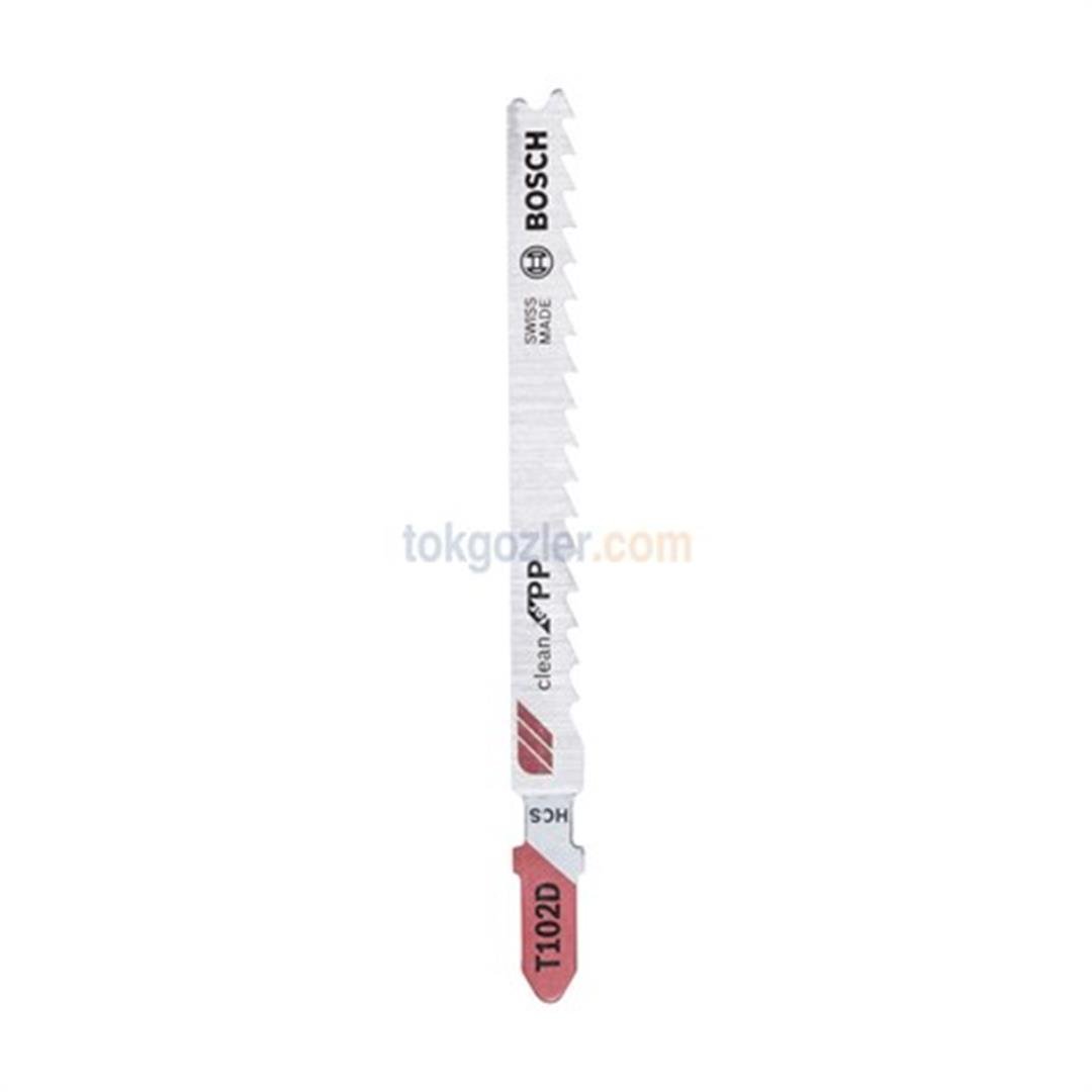 Bosch T 102 D Clean for PP 5'li Dekupaj Testeresi Bıçağı
