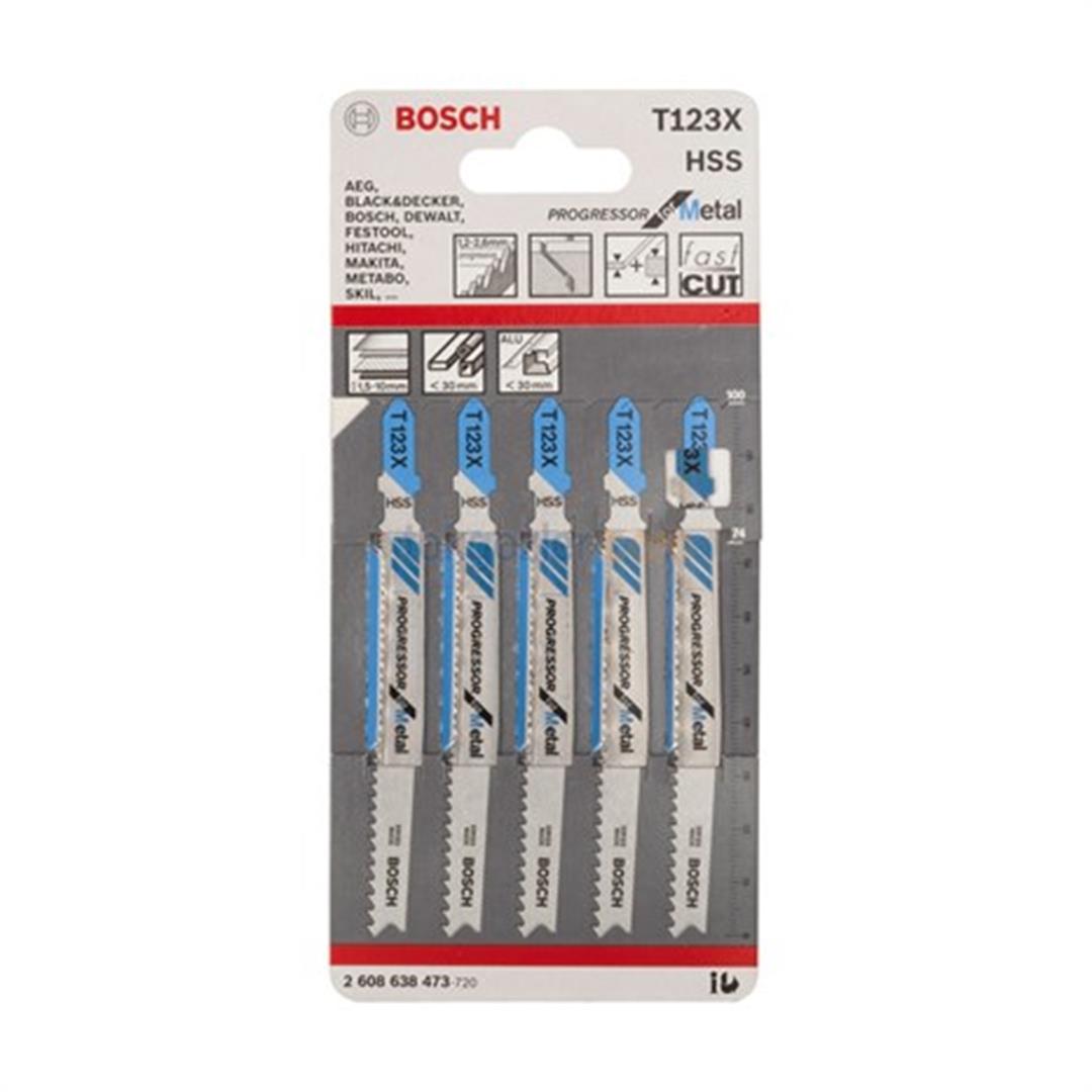 Bosch T 123 X Progressor for Metal 5'li Metal İçin Dekupaj Testeresi Bıçağı