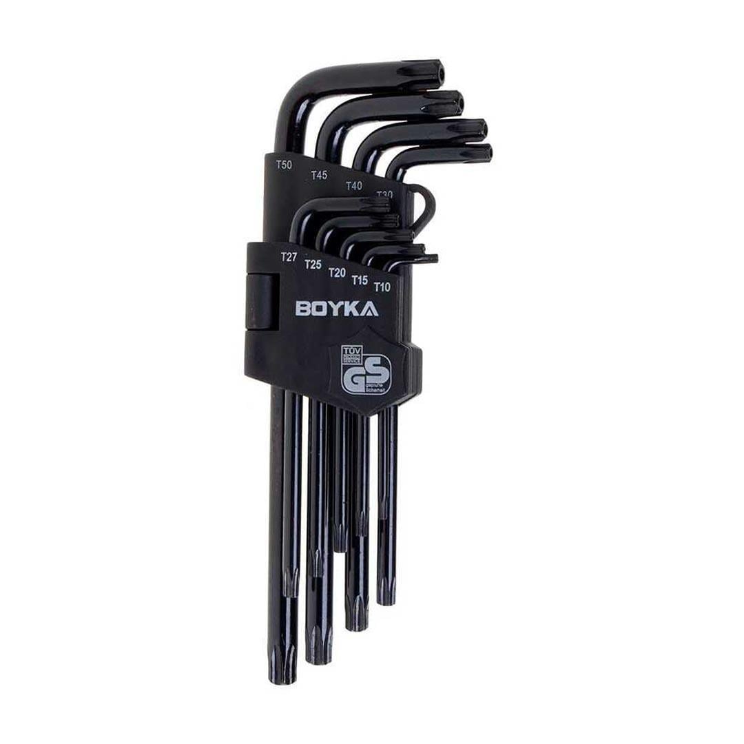Boyka SC1370 Torx Allen Anahtar Takımı Uzun Boy - 9 Parça