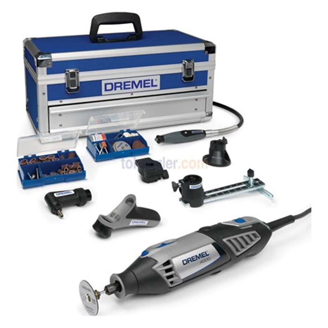 Dremel 4000 6/128 Platinum Sürümü El Motoru 135 Aksesuarlı 175 Watt