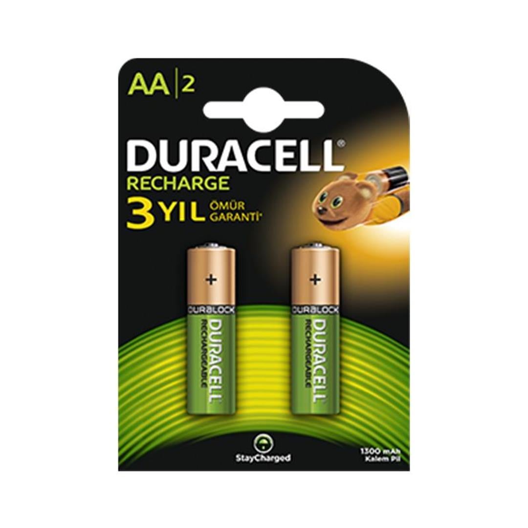 Duracell Şarj Edilebilir AA Kalem Pil 1300 mAh 2'li