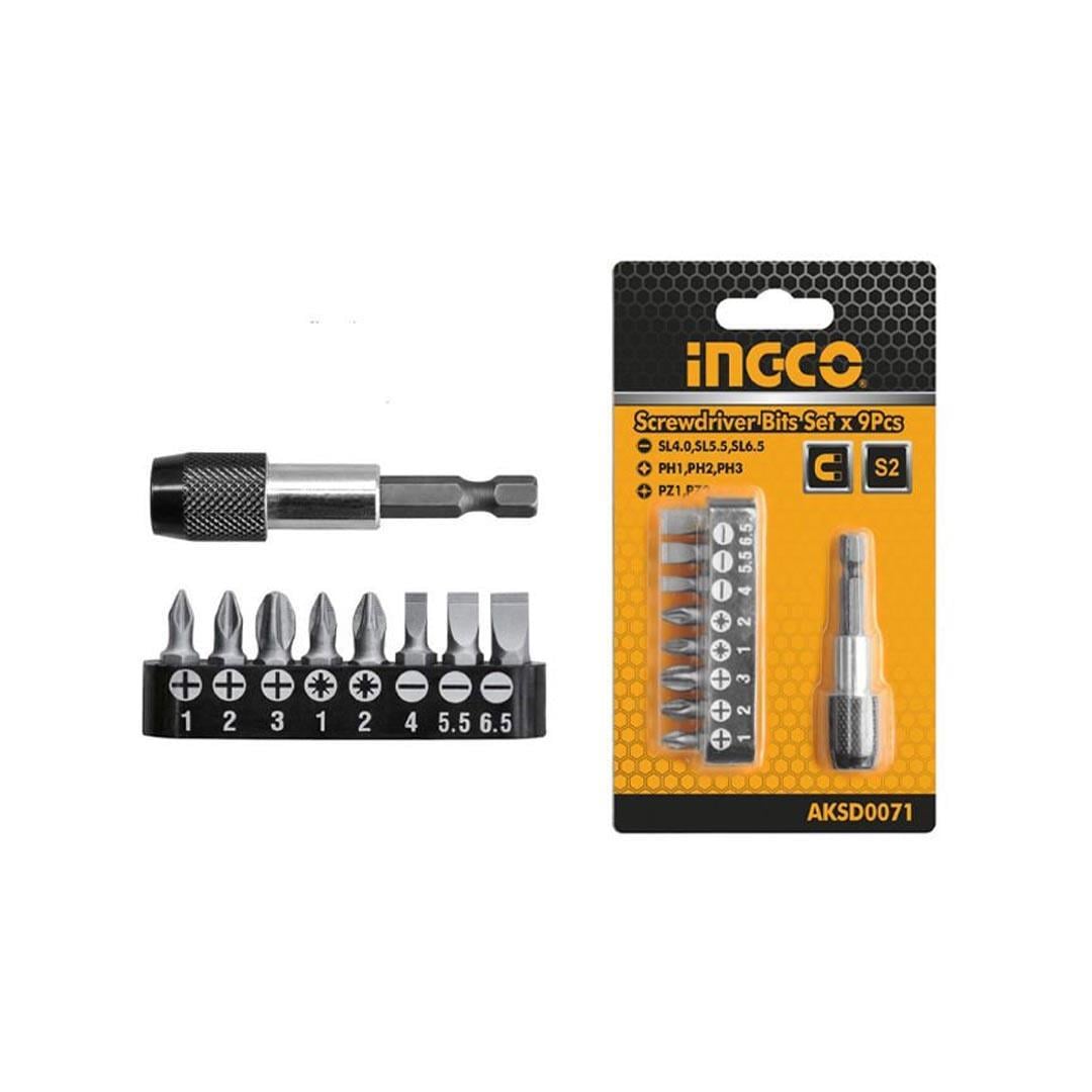 İngco AKSD0071 9'lu Bits Ucu Seti