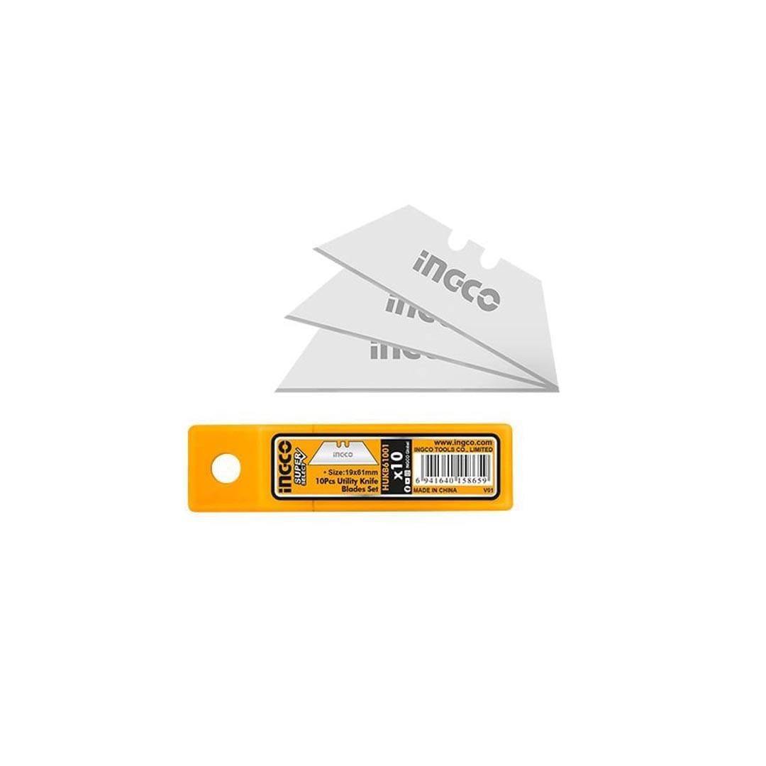 İngco HUKB61001 10'lu Yedek Maket Bıçağı Seti 61x19 mm