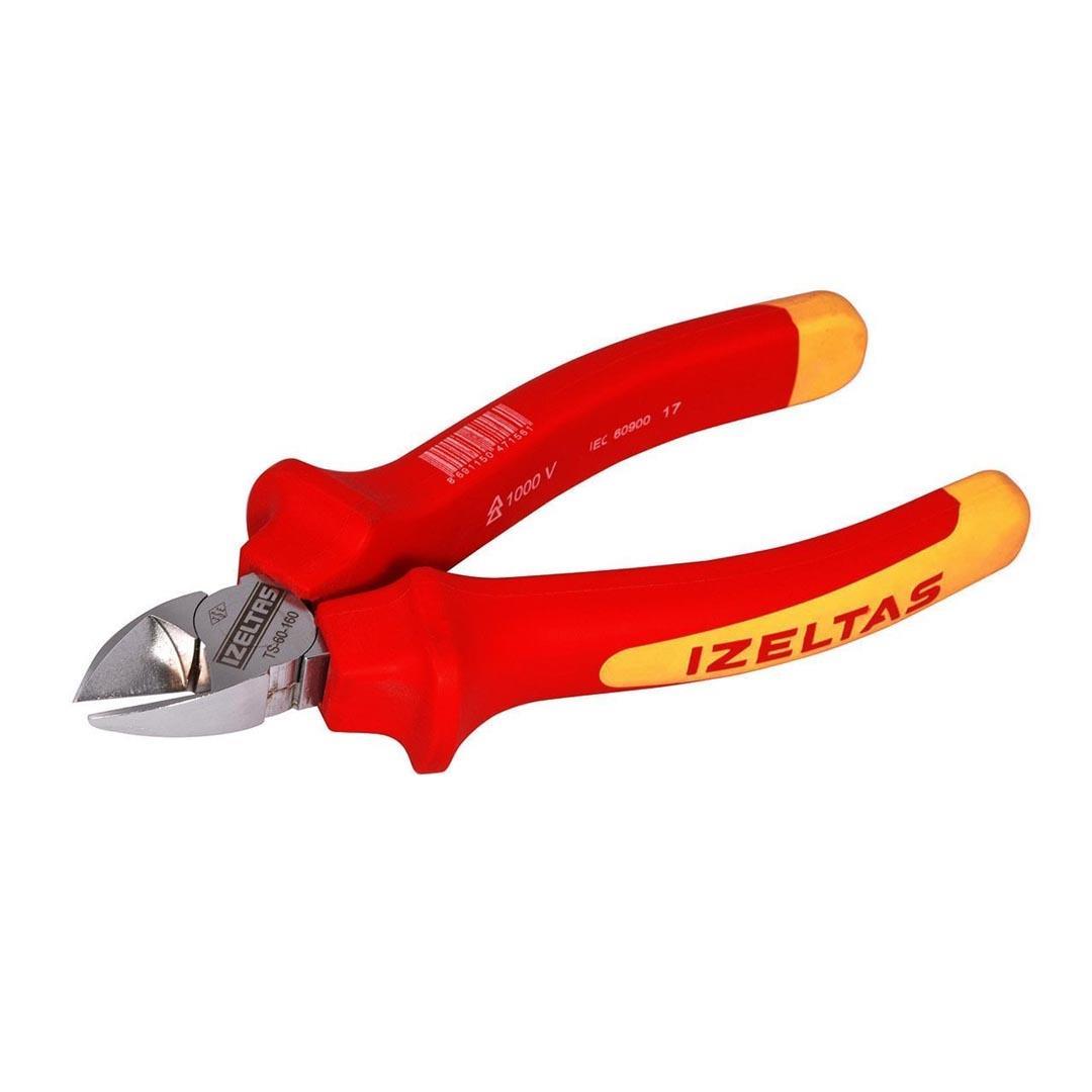 İzeltaş 3700166140 1000V İzoleli Elektrikçi Yan Keski 140 mm