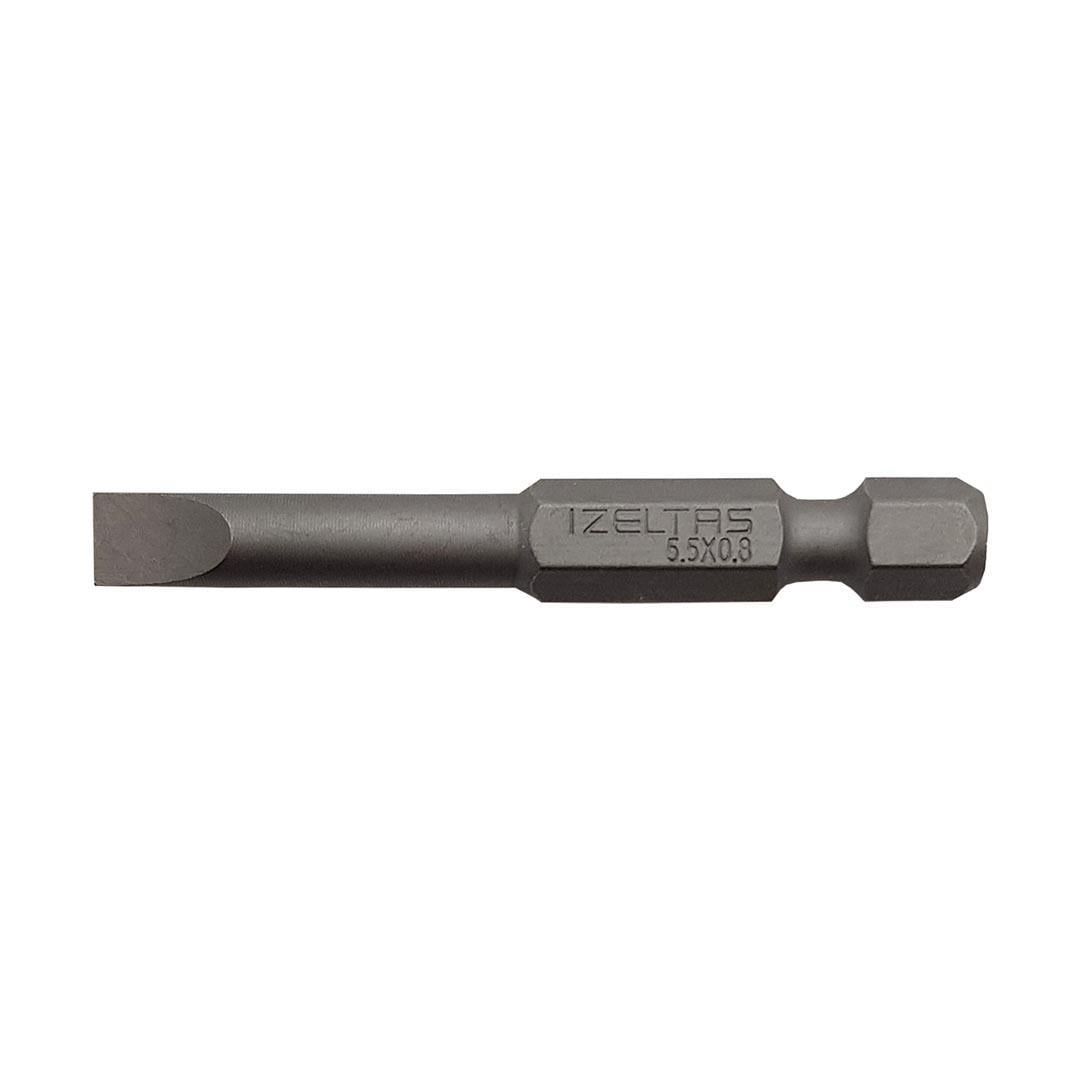 İzeltaş Düz Bits Uç 0.8x5.5 (50MM)