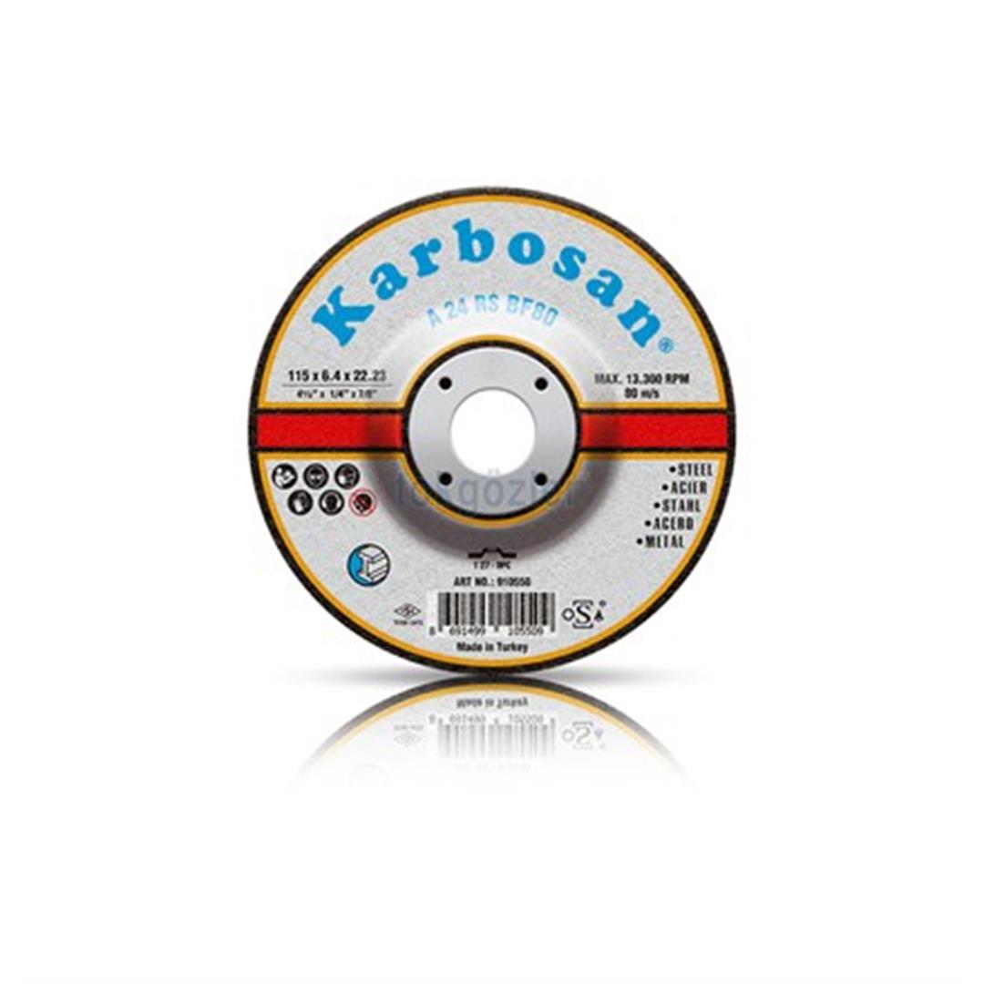 Karbosan 230x8.0x22.23 NK Metal Taşlama Diski 910610 (A 24 RS BF80)