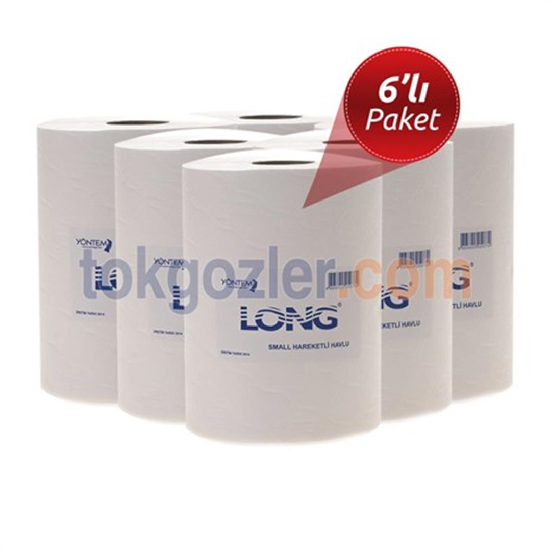 Long Small Hareketli Kağıt Havlu 20.5 cm 6'lı Paket