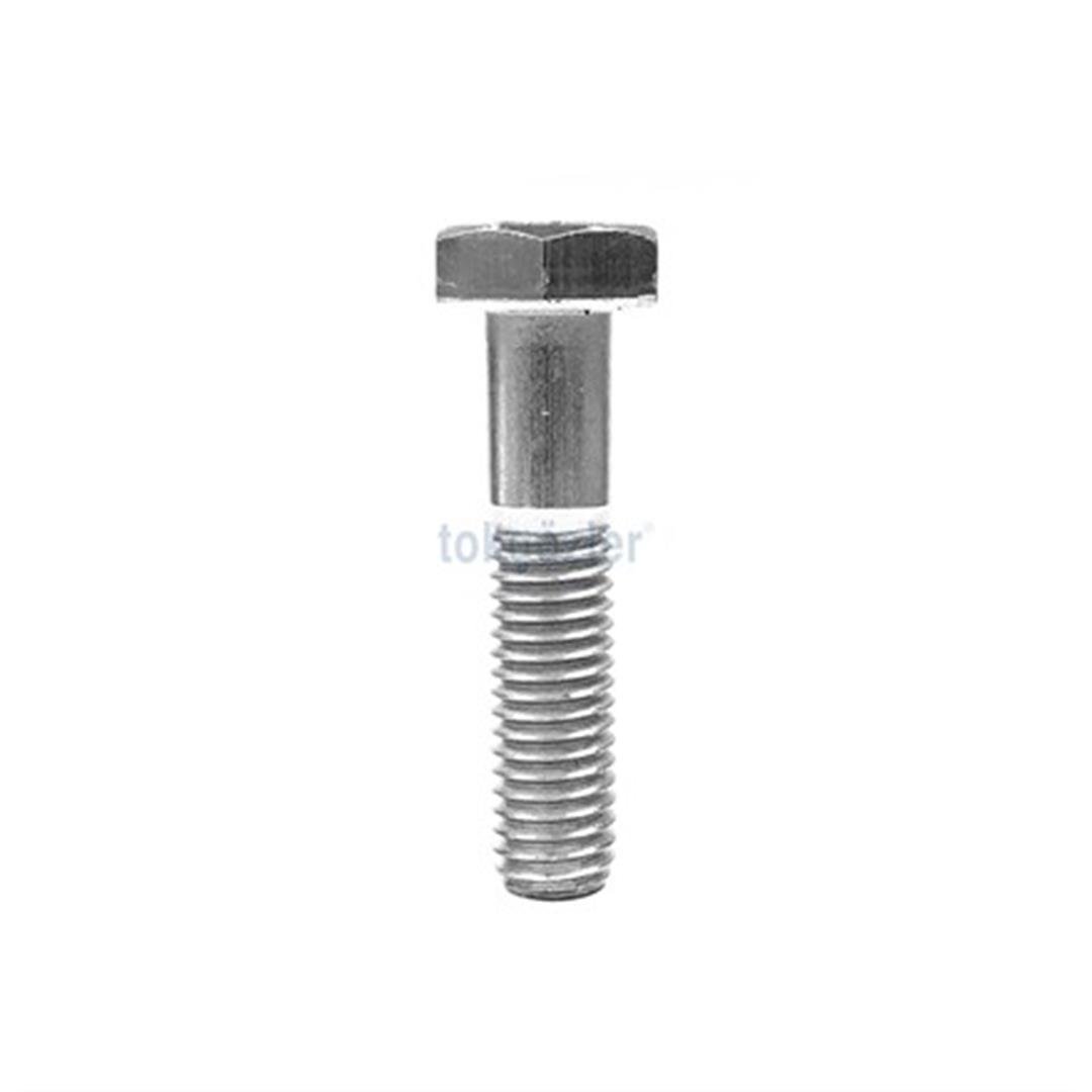 M16x120 DIN 931 8.8 Kalite AKB (Altı Köşe Başlı) Çelik Cıvata Beyaz