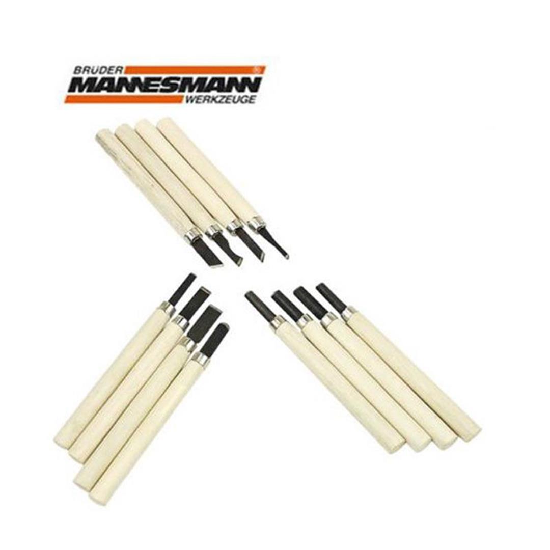 Mannesmann 690-12 Ahşap Oyma Bıçak Seti 12 Parça