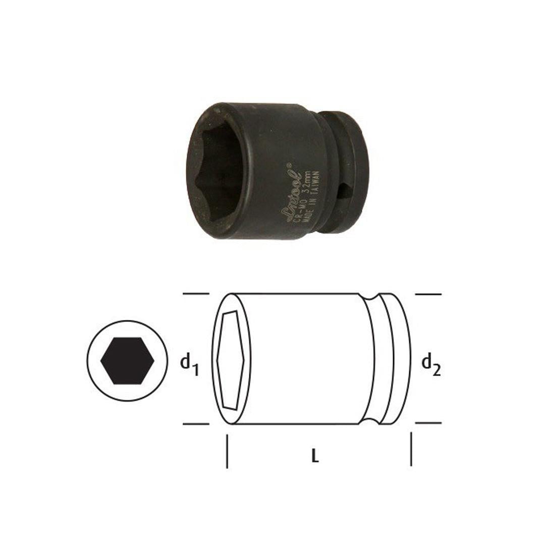Osaka LN3436 Havalı Lokma Anahtar 3/4