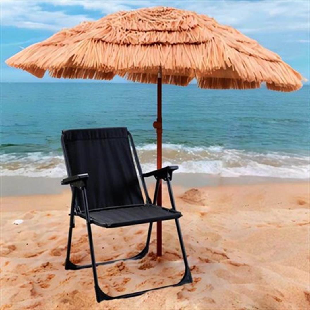 Plastik Kollu Katlanır Kamp Plaj Piknik ve Balıkçı Sandalyesi Siyah Fiyatı