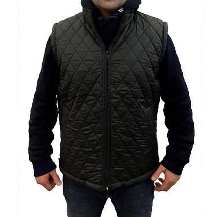 Siyah Polar Astarlı Kapitone Yelek - S