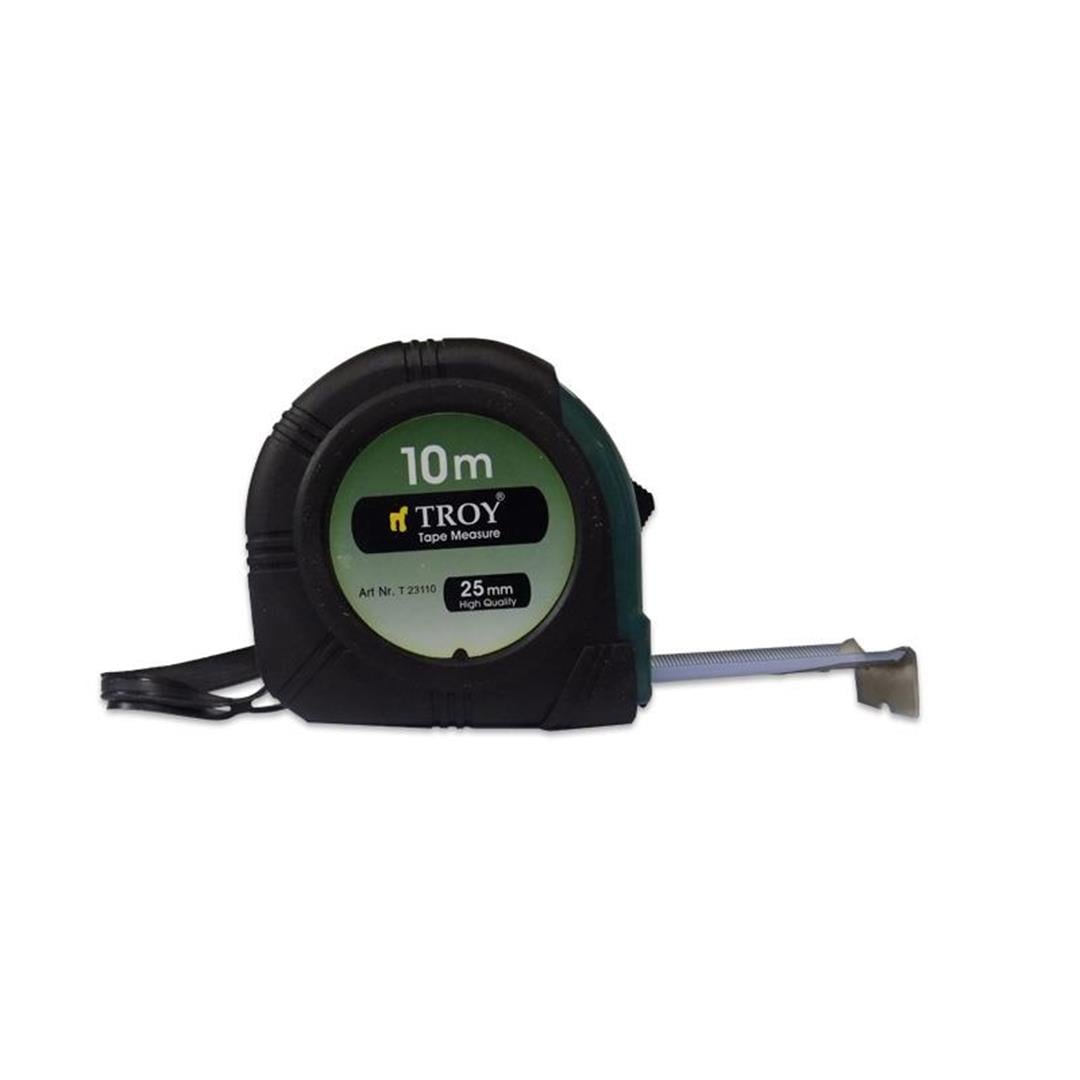 Troy T23110 10 Metre x 25 mm Şerit Metre (Stoplu)