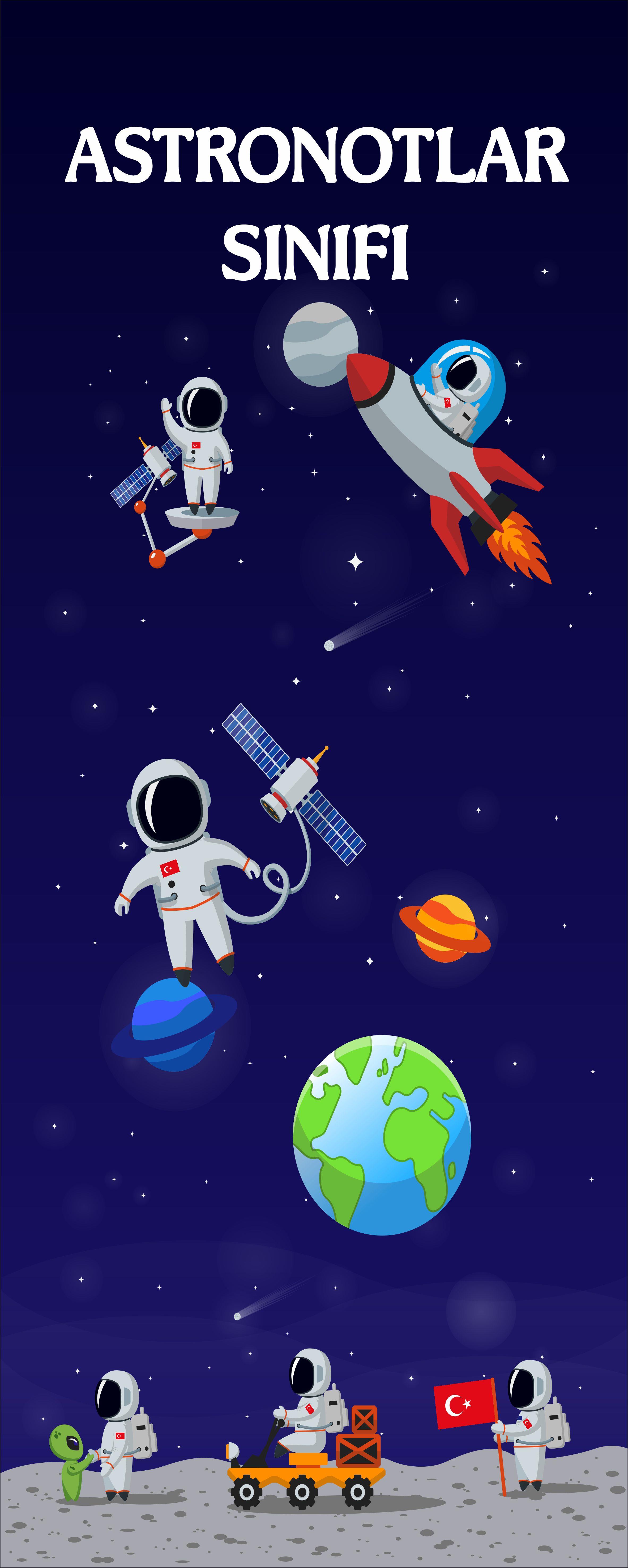 Okulekspres Anasınıfı Astronot sınıfı Kapı Giydirme