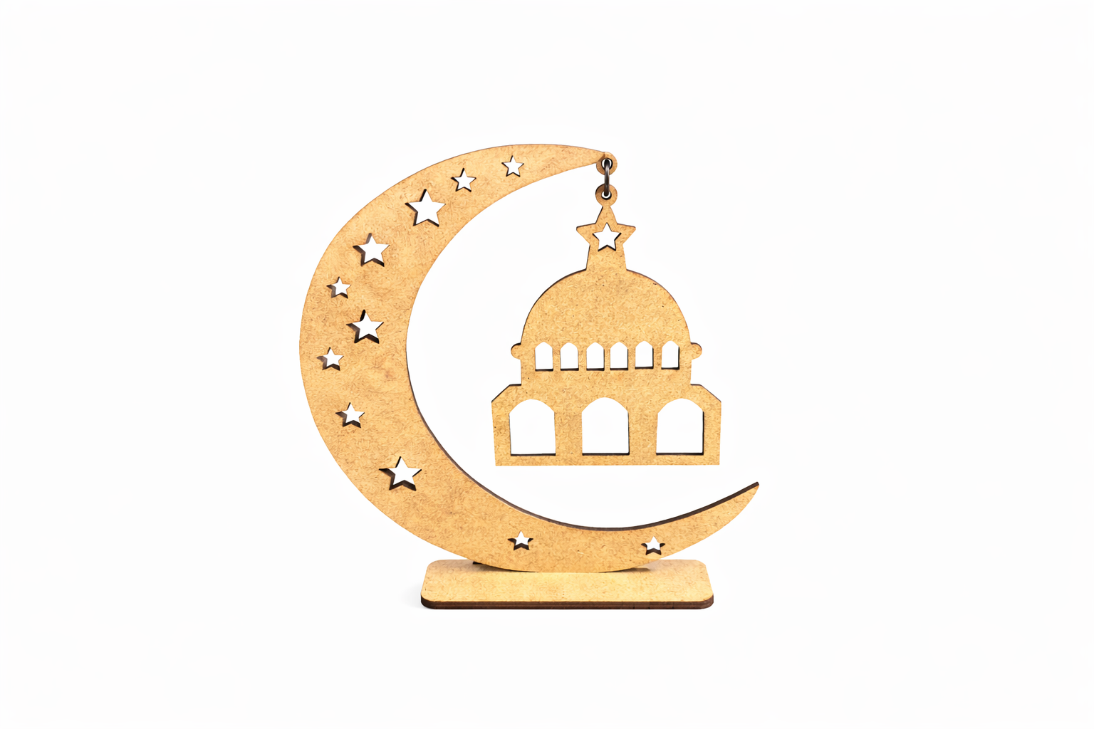 Okulekspres Ramazan Boyanabilir Masa Üstü Dekor Süs Ahşap Dekor Hoşgeldin Ramazan Dekoru