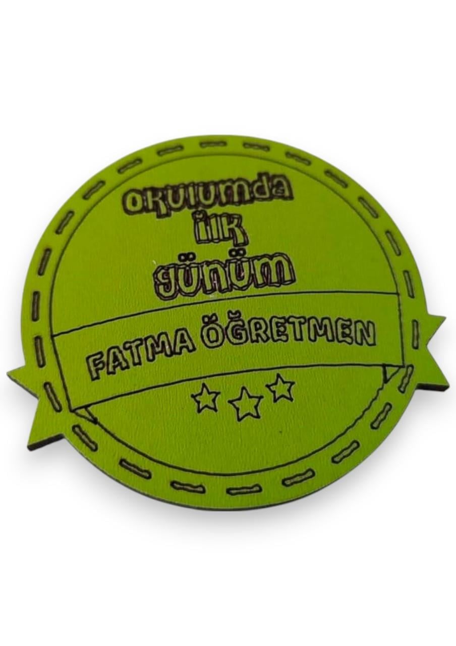 Kişiselleştirilebilir 3 mm Mdf Yaka İsimliği