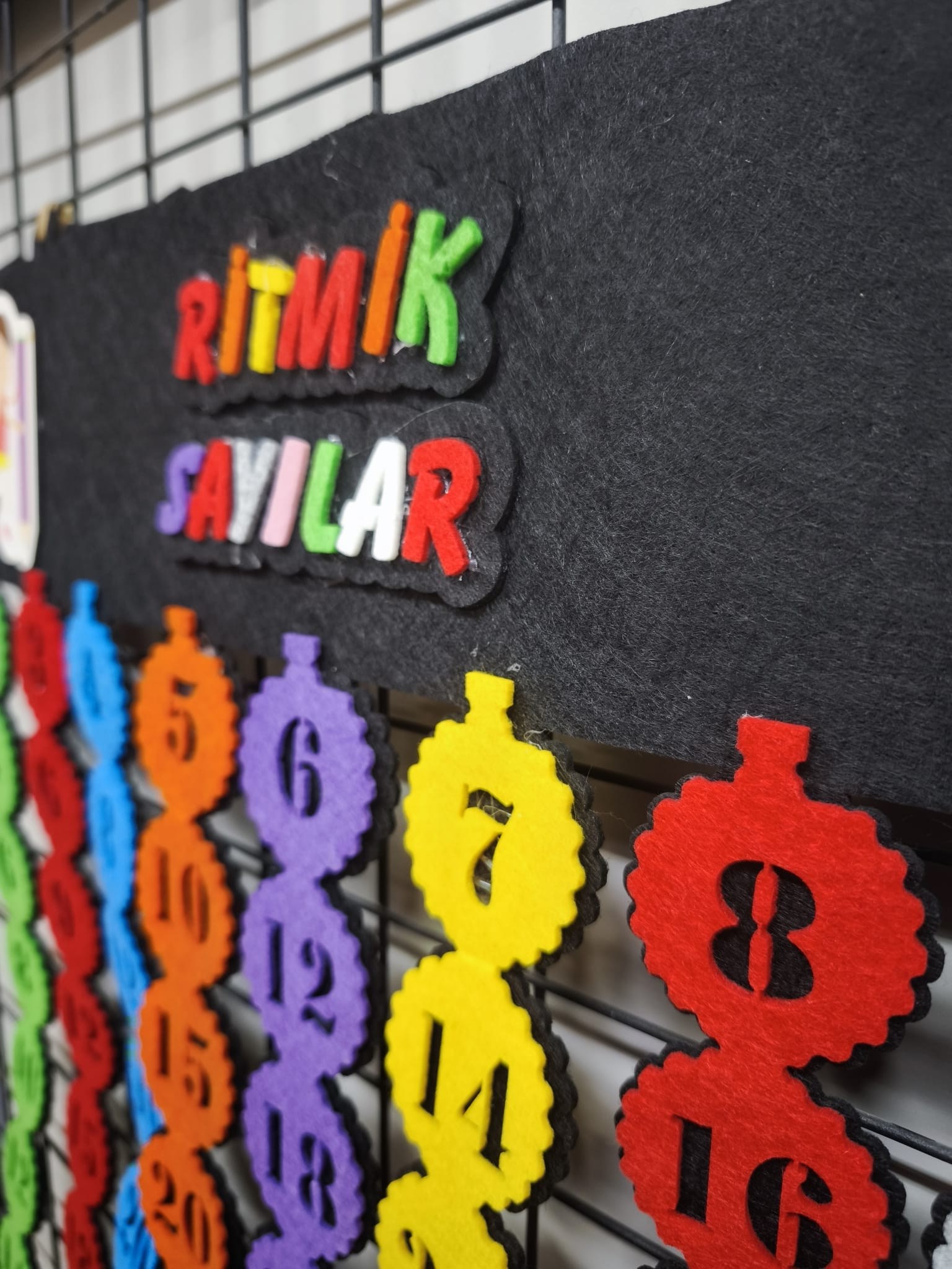 Okulekspres Keçe Ritmik Sayma Panosu 