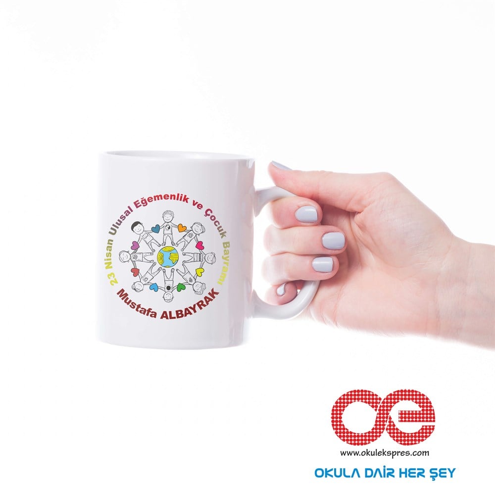 23 Nisan Temalı Kupa Bardak Kişiye Özel