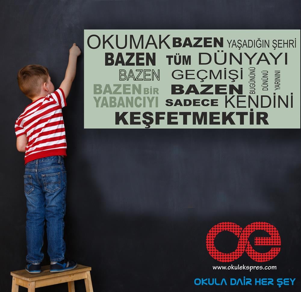 Okumak Bazen Keşfetmektir Afiş Poster