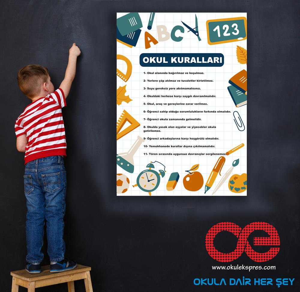 Okul Kuralları Afiş Poster