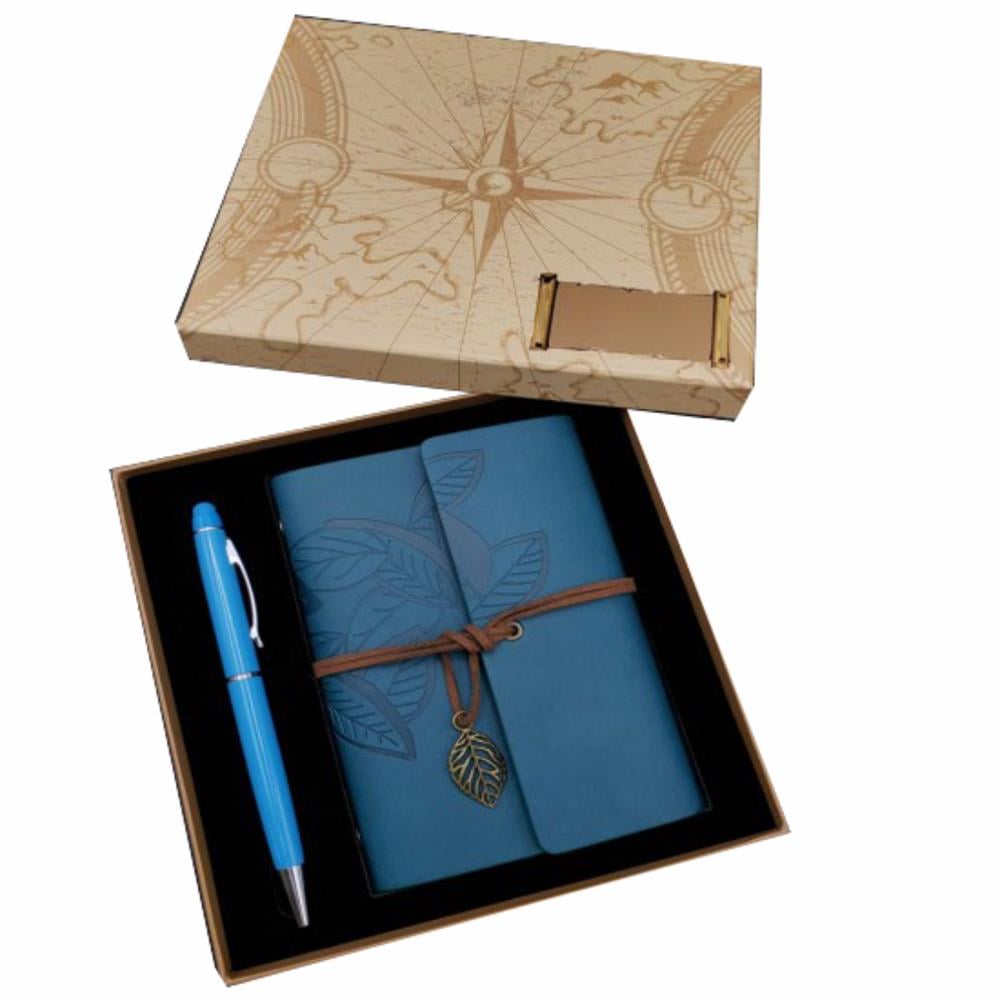 Kutulu Defter ve Kalem Kişiselleştirilebilir Hediyelik Set 