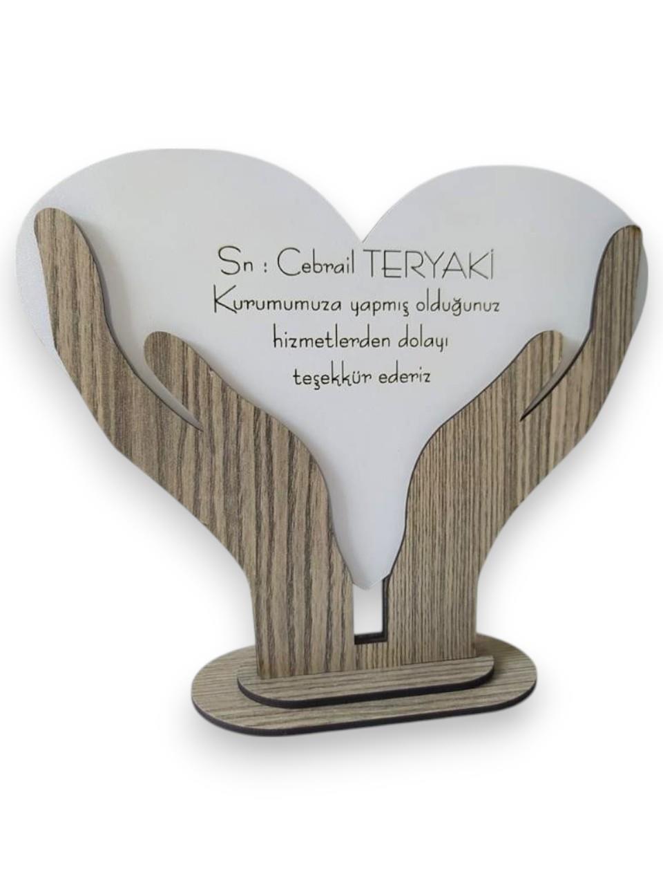 Kişiye Özel 3mm Mdf Masa Üzeri Hediyelik Plaket